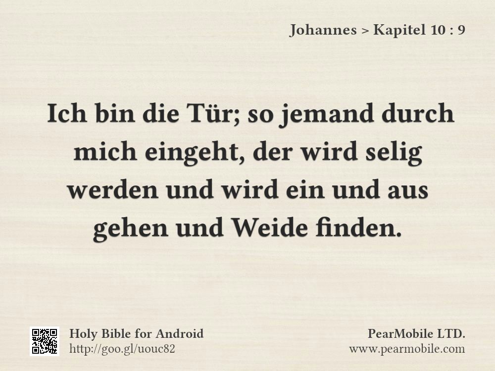 Johannes, Kapitel 10:9